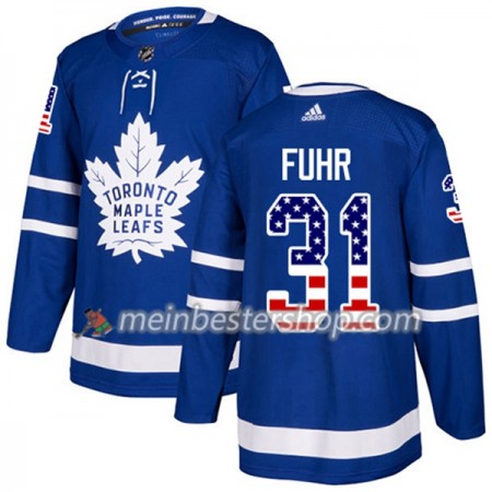 Toronto Maple Leafs Frederik Andersen 31 Adidas 2017-2018 Blau USA Flag Fashion Trikot Authentic - Herren Toronto Maple Leafs Frederik Andersen 31 Adidas 2017-2018 Blau USA Flag Fashion Trikot Authentic - Herren